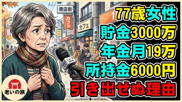 【漫画】77歳女性、貯金3000万・年金月19万なのになぜ所持金たった6000円？全財産が引き出せなくなった衝撃の理由【シニアライフ】【60代以上の方へ】