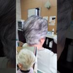 83歳シニア　白髪ぼかしグレーメッシュ