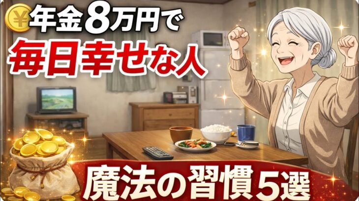 年金8万円でも何故か毎日が充実している人の魔法の習慣5選