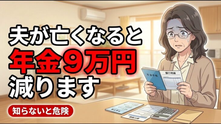 夫が亡くなった翌月、年金が9万円減りました。「遺族年金があるから大丈夫」は危険です