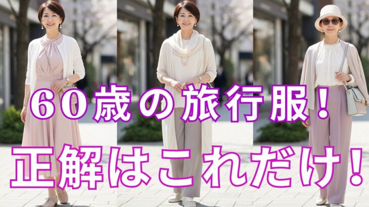 【絶対失敗しない】シニアの旅行服！90%の人が知らない上品に映える「究極の着こなし」！出発前に必ず見てください！
