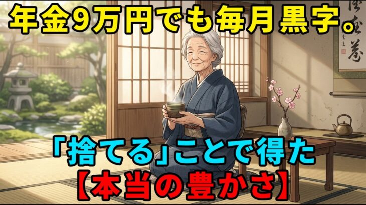 【老後の知恵】年金が月9万円でも毎月お金が余る魔法。60代女性が「捨てる痛み」を乗り越え、ついに手に入れた【本当の豊かさ】と心穏やかな日常…【シニア朗読】
