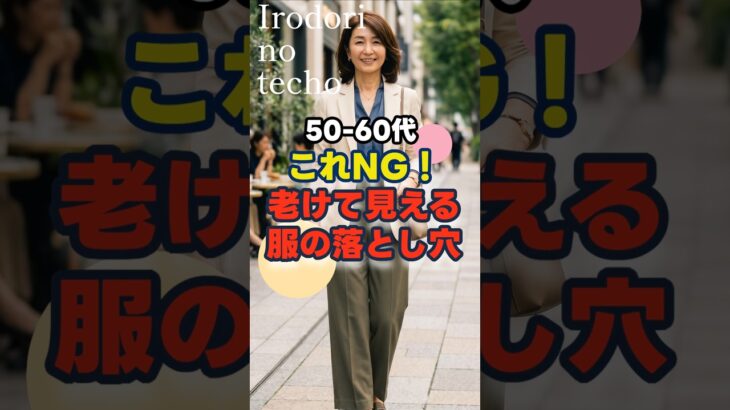 これNG！老けて見える服の落とし穴　#シニア #ファッション #シニアライフ #50代 #60代