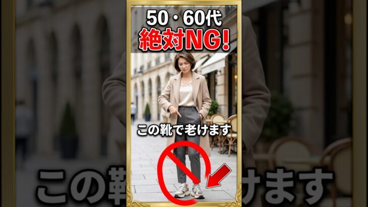 シニアのファッションは足元が重要！老け見えするNG靴を紹介