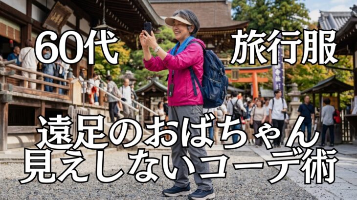 【絶対NG】知らないと遠足のおばちゃんに！60代の快適で上品な旅行服のポイント！