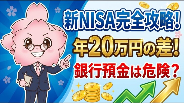 【完全保存版】シニアのための新NISA完全攻略！老後2000万円問題を解決する2つの方法｜銀行預金だけでは危険な理由