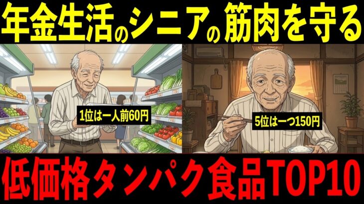 【厳選】年金生活でも続けやすい！シニアの筋肉を守る低価格のたんぱく食品TOP10