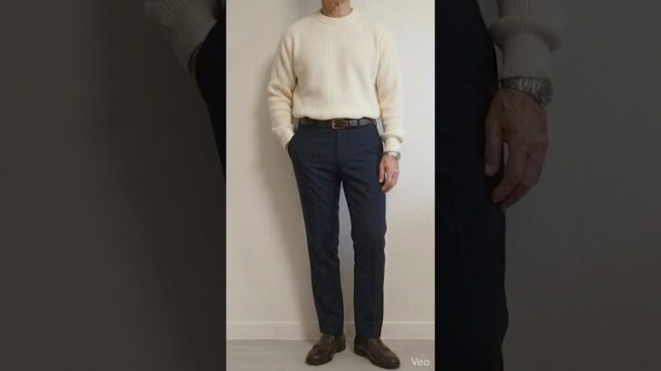 シニア　春セーター　#fashion