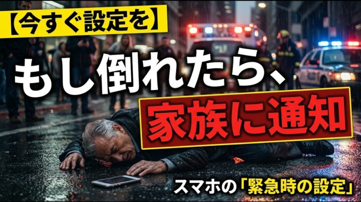 元看護師が解説「命を守るスマホ設定」ロック画面に緊急連絡先を出す方法【iPhone・Android対応】