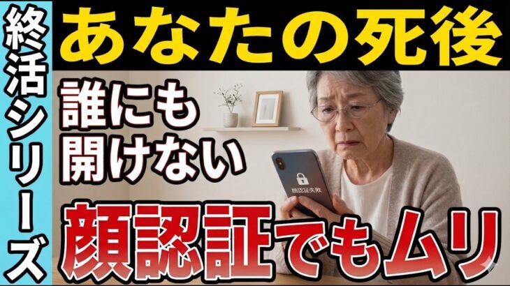 死後のスマホは家族でも開けない｜iPhone・Android別に解説【シニア/終活】