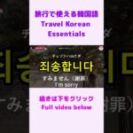 【シニア・韓国語初心者】旅行で使える韓国語フレーズ②｜初心者・独学・聞き流し・超入門におすすめ #shorts