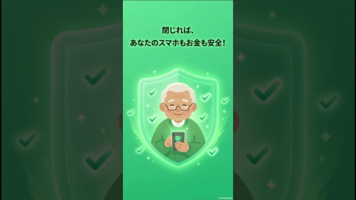 【絶対やめて】「スマホが壊れてます」急な警告画面の正体と対処法🚨 #スマホ初心者 #シニア #shorts