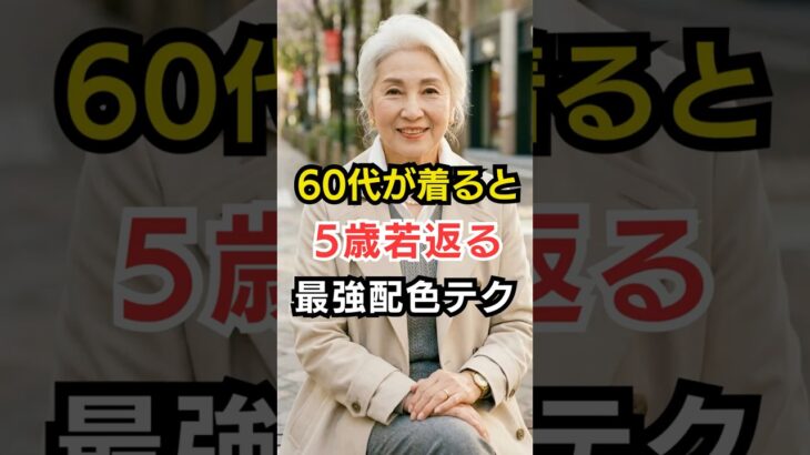 【脱・地味】一瞬でおしゃれに見える！シニアのための「魔法の配色」テクニック