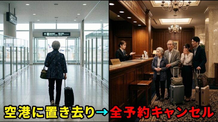 【シニア・スカッと】私を空港に捨て義両親と旅行した息子夫婦→全予約をキャンセルした結果、全員が顔面蒼白に…