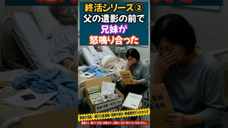 【終活シリーズ②】仲良し兄妹が父の遺影の前で怒鳴り合った…遺言書がなかった家族の末路