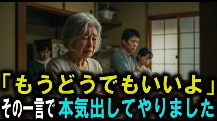 年金６万円・貯金ゼロの母を追い出した息子夫婦。母が本気を出しました