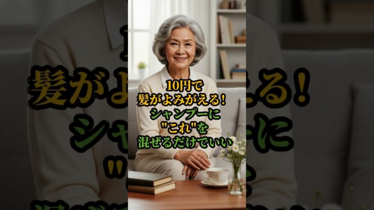 髪がよみがえる！シャンプーに”これ”を混ぜるだけでいい