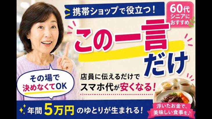 携帯ショップで損しない｜店員に伝える“たった一言”でスマホ代は安くなる