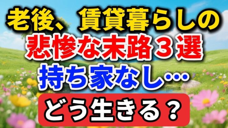 「老後、賃貸暮らし」の悲惨な末路３選。持ち家なし…どう生きる？【シニアの本音】#老後の暮らし #シニアライフ #賃貸 #人間関係 #人生経験 #感動する話 #年金生活 #生き方 1