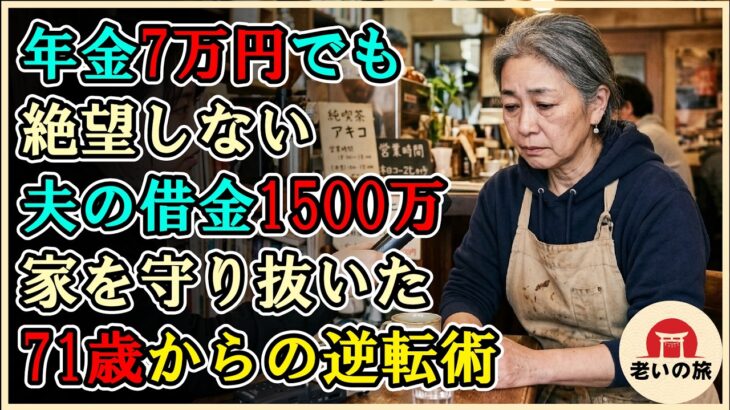 【シニアライフ】夫の借金1500万・年金7万円でも怖くない。法テラス活用で競売ストップ！どん底からの『逆転』年金生活サバイバル【60代以上の方へ】