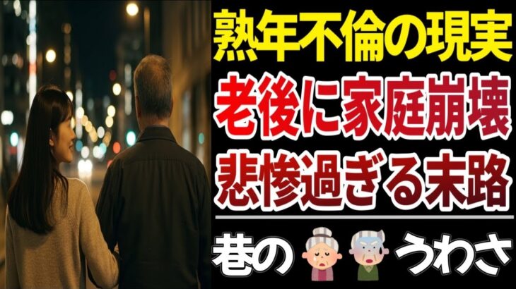 【シニア不倫】定年後に不倫した高齢者の末路！口コミ20選紹介します【熟年不倫】