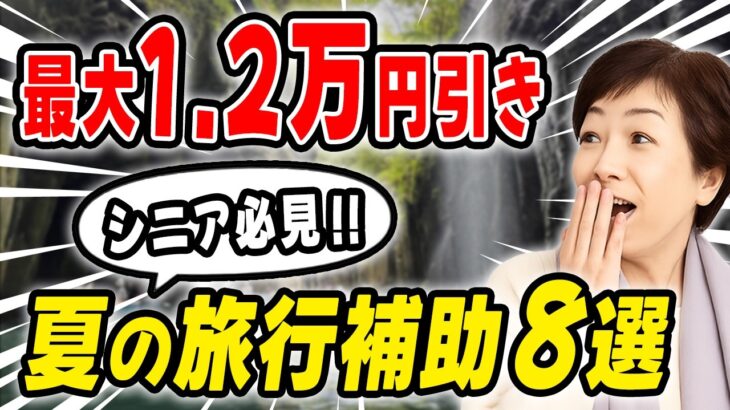 【シニア必見】早い者勝ち！2026年夏の旅行で使える補助金8選｜最大12,000円引き
