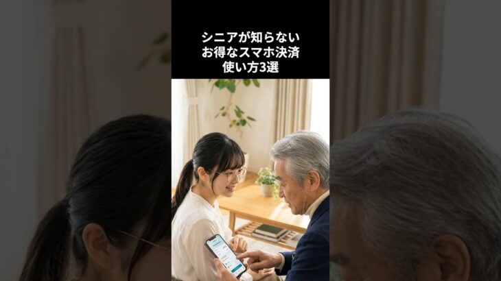 シニアが知らない お得なスマホ決済 使い方3選