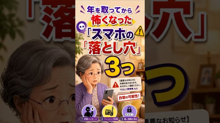 年を取ってから怖くなった「スマホの落とし穴」3つ
