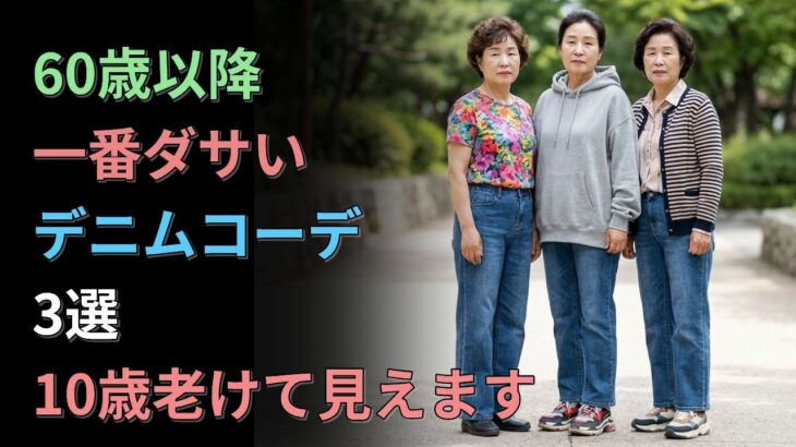 ジーンズ、こう穿くだけで垢抜ける！上品マダムに見せる3つの法則【シニアファッション】#シニアファッション #60代ファッション #70代ファッション