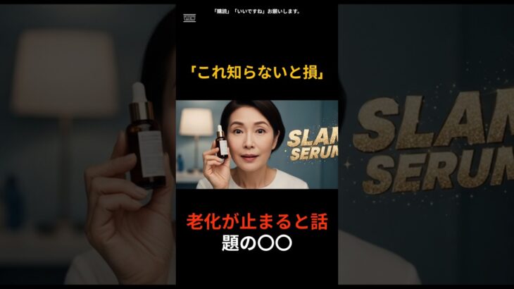 「これ知らないと損」老化が止まると話題の〇〇 #ナイアシンアミド #老化防止 #美白成分 #コラーゲン生成 #毛穴ケア #40代スキンケア #50代美容 #60代美肌 #くすみ改善 #アンチエイジング