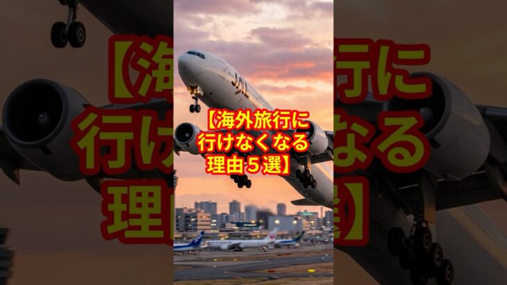 「いつか行く」は危険です。海外旅行に行けなくなる理由5選