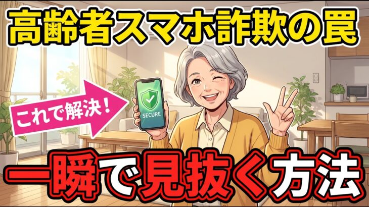 【知らないと危険】スマホ詐欺を一瞬で見抜く高齢者向けライフハック5選