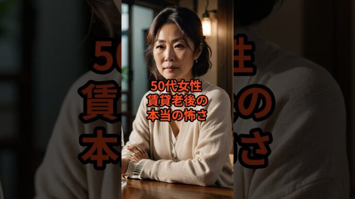 50代女性　賃貸老後の本当の怖さ#50代#女性#賃貸#老後#お金