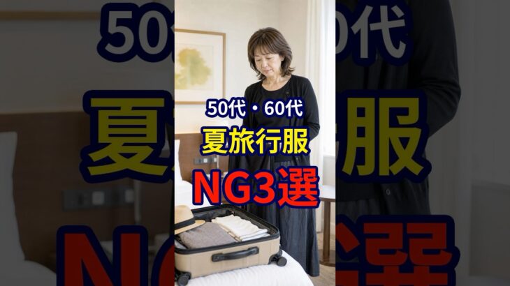 【50・60代】2026年夏旅行の際に意識したいファッションのNG3選 #シニアファッション #おしゃれ #女性 #シニア #shorts