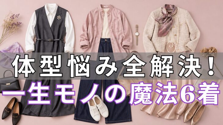 【50代60代必見】一生使える6着の魔法服｜お腹・お尻・首元の悩み全部解決｜今買わないと後悔します