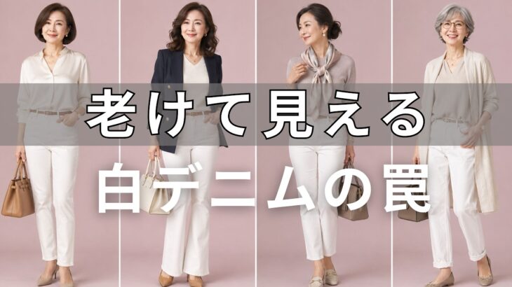 【もう履かないで】老けて見える白いデニムの着方｜50代60代が上品に変わる8つの法則
