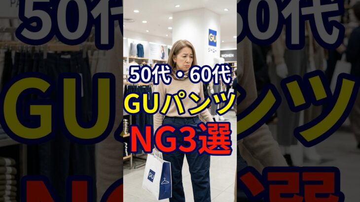 【50・60代】GUコーデをするなら絶対に意識したい夏パンツのNG3選#シニアファッション #おしゃれ #女性 #シニア #shorts