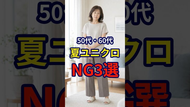【50・60代】夏に向けて意識しておきたいユニクロファッションのNG3選 #シニアファッション #おしゃれ #女性 #シニア #shorts
