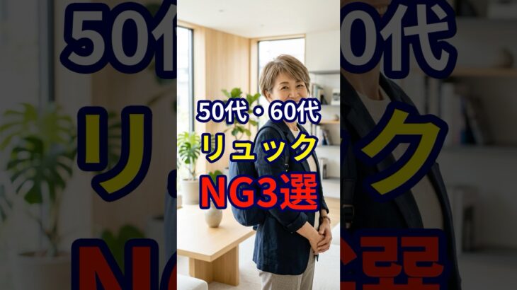 【50・60代】リュックを使う際にはこれだけは知っておいてほしいNG3選#シニアファッション #おしゃれ #女性 #シニア #shorts