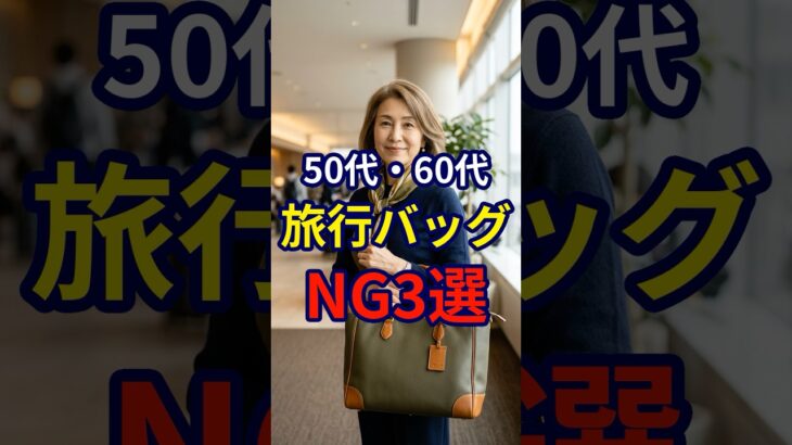 【50・60代】旅行の際に意識したいバッグのNG3選#シニアファッション #おしゃれ #女性 #シニア #shorts
