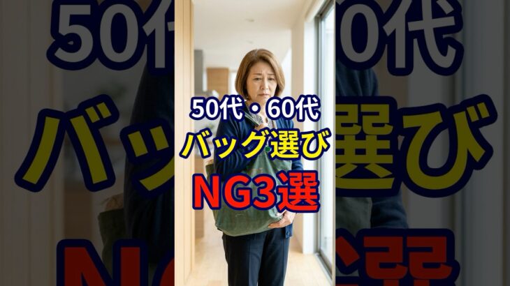 【50・60代】バッグ一つでここまで老け見えしてしまう。やってはいけないNG3選#シニアファッション #おしゃれ #女性 #シニア #shorts