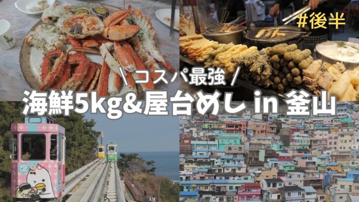 【釜山】60代母娘旅！海鮮爆食い | 甘川文化村 | 海雲台スカイカプセル〔後半〕