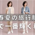 【旅行ファッション】友人の中であなたが一番輝く！60代の旅を「老け見え」させない上品コーデの極意。知らないと一生後悔します