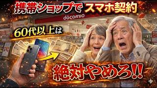 【知らないと大損】60代以上は携帯ショップでスマホ契約絶対やめろ！