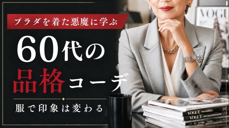 【シニアファッション】プラダを着た悪魔に学ぶ｜60代の品格コーデ