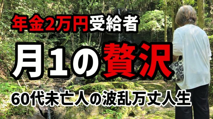 【60代一人暮らし】年金2万円受給者　月1の贅沢【シニアVlog】