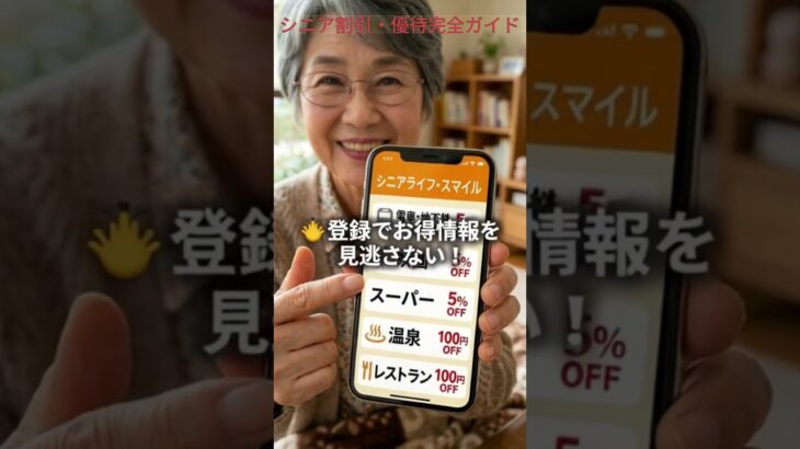 【知らないと損！】シニア割引・優待完全ガイド｜60代から使えるお得情報まとめ2025年版