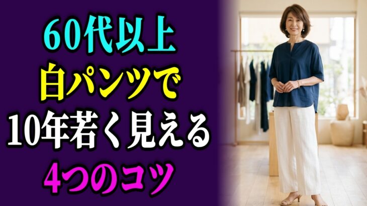 60代が白パンツで格上げする4つのポイント