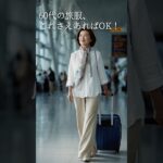 60代の旅行コーデ｜疲れない・シワにならない優秀アイテム5選
