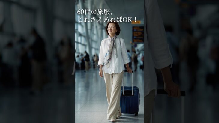 60代の旅行コーデ｜疲れない・シワにならない優秀アイテム5選